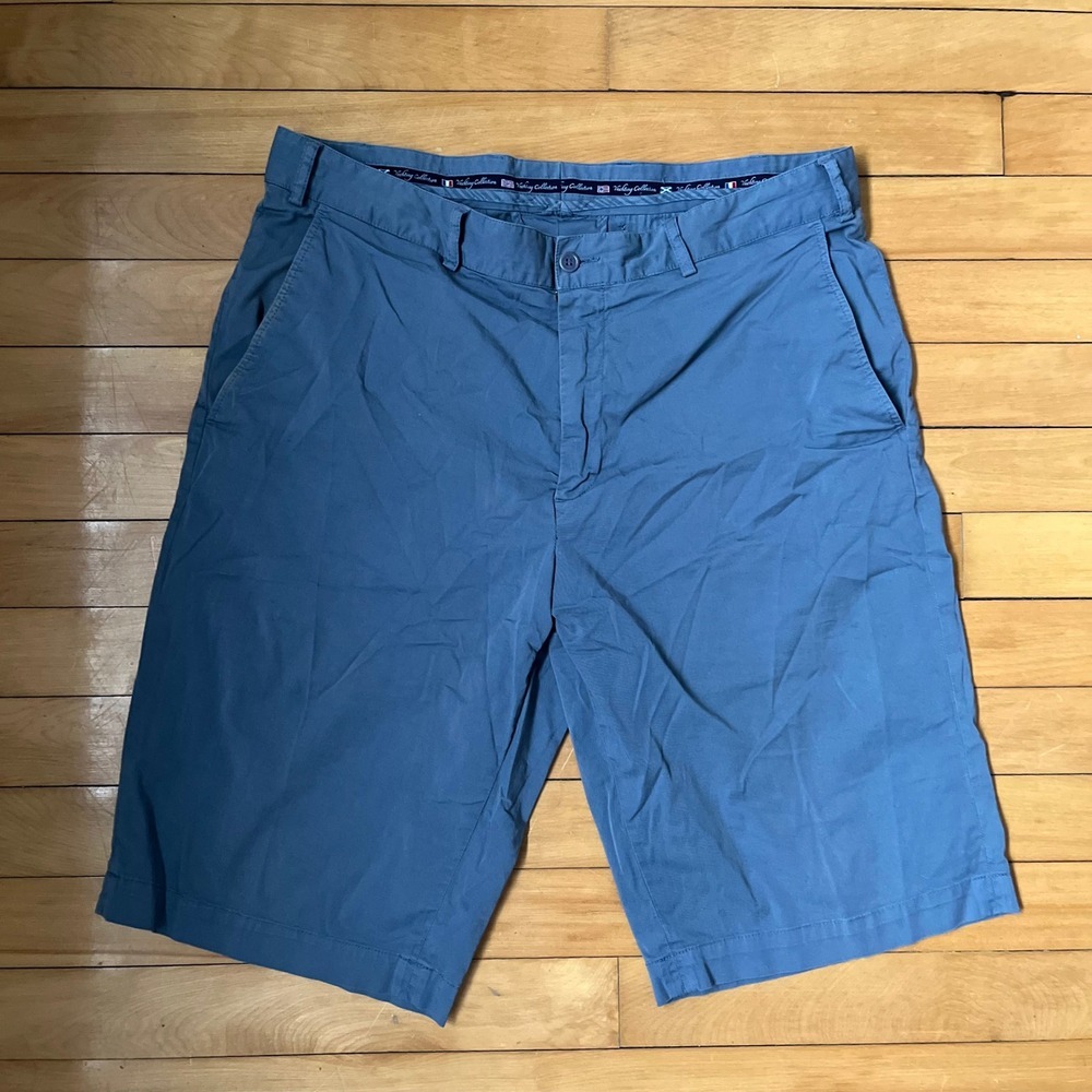 Paul & Shark Yachting Blue Compact Stretch Chino Shorts Mens 36 Made in Italy